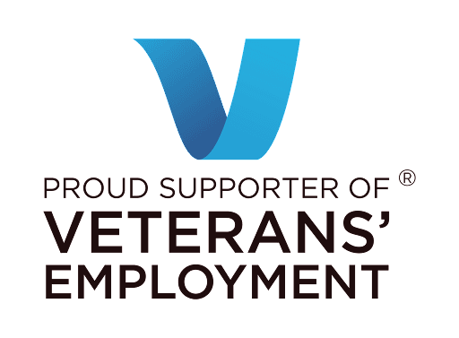 Proud supporters of Veterans employment